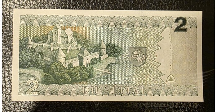 #54 1993 m. 2 litai  DAA serija UNC 1