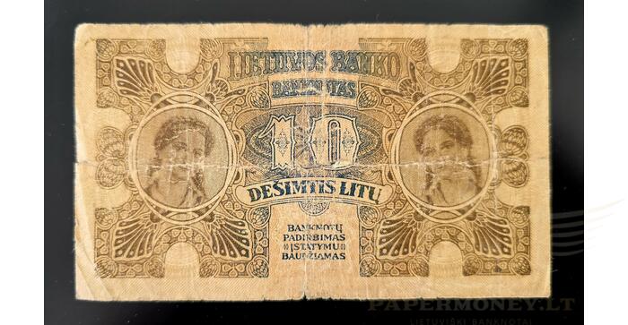 #18 1922 m. 10 litų, A seija, VF 1