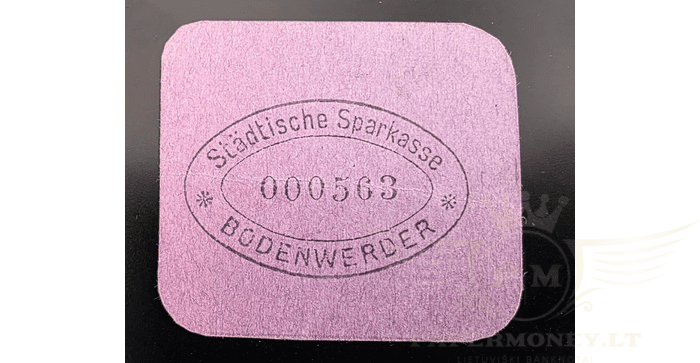 Vokietija 1914-1922 50 pfenigių XF - Kleingeld 1914-1922 Germany 1917 Notgeld Sparkasse Bodenwerder 50 Pfennig, XF