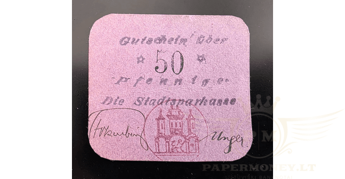 Vokietija 1914-1922 50 pfenigių XF - Kleingeld 1914-1922 Germany 1917 Notgeld Sparkasse Bodenwerder 50 Pfennig, XF