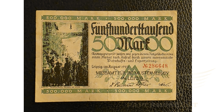 Vokietija 1923,  500 000 markių VF - Germany, 500000 Mark Leipzig Messe 1923, VF