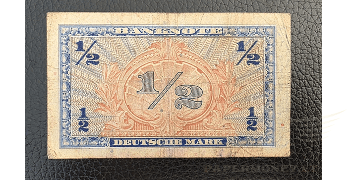 Vokietija 1948 1/2 markės VF -  1/2 Mark, 1948 Germany, VF