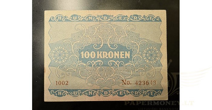 Austrija 1922 100 kronų  XF -  Austria, 100 Kronen, 1922, XF