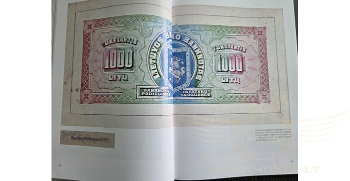 LIETUVOS BANKNOTŲ KATALOGAS. 4 DALIS. ESKIZAI 