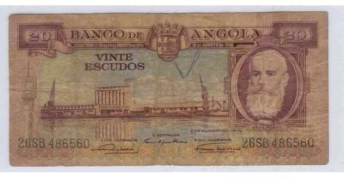 Angola 1956 20 escudos F