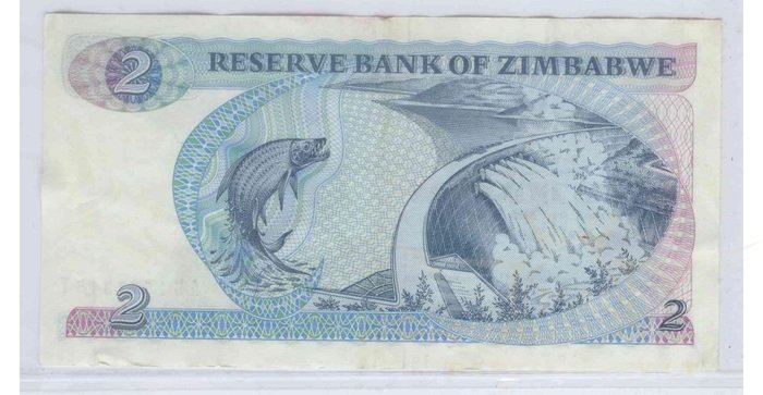 Zimbabwe 1983 2 dollars VF