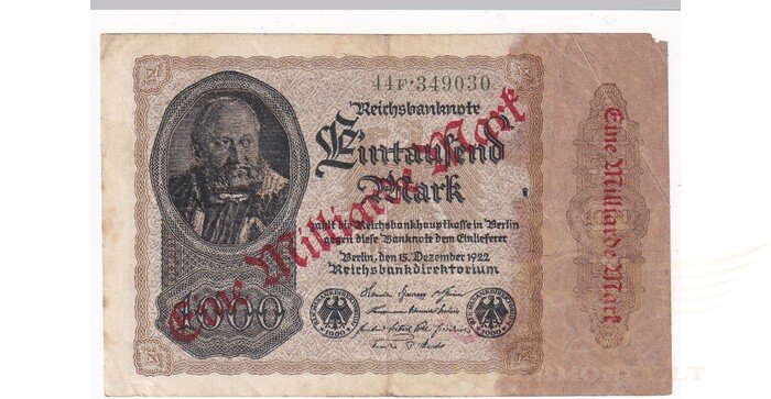 Vokietija 1921 1 milijardas markių VF
