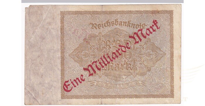 Vokietija 1921 1 milijardas markių VF
