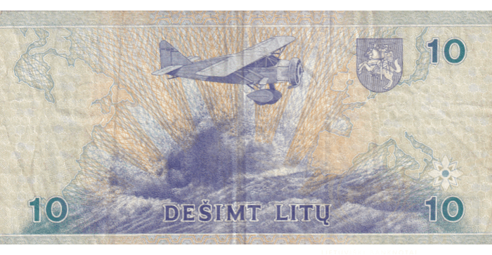 #59 1997 m. 10 litų  AAE serija VF!