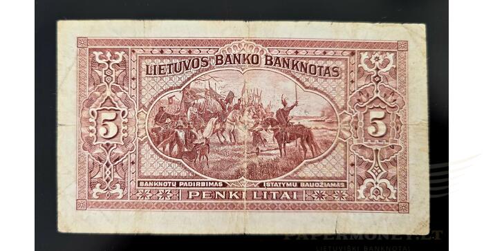 #26 1929 m. 5 litai serija C, VF ! 1