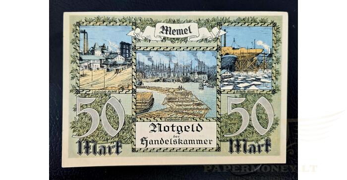 1922 m. 50 Memel markių aUNC! 1