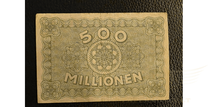Vokietija 1923, 500 milijonų markių VF - Germany Kiel/ Stadt, 500.000.000 Mark, 1923, VF