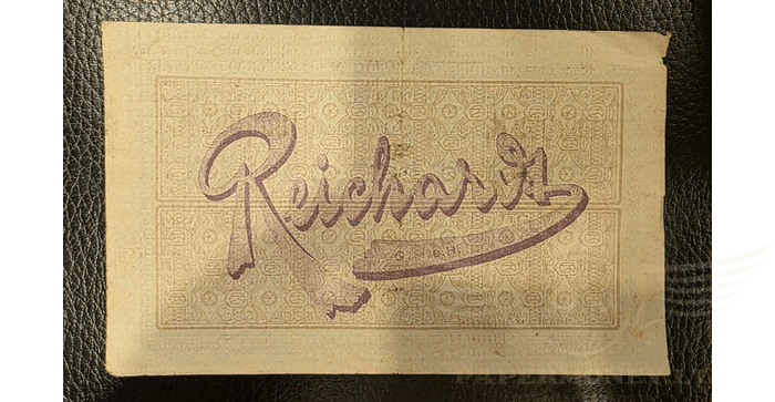 Vokietija 1923, 1 milijonas markių VF - Germany 1 Mln Mark 1923 Hamburg / Wandsbek - Kakao Kompagnie, VF