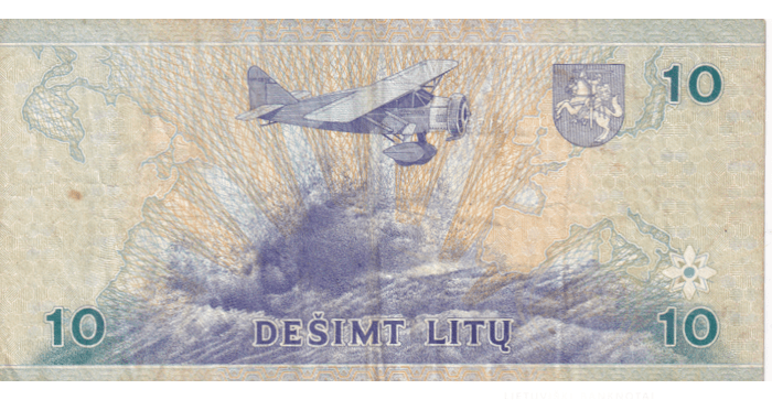 #59 1997 m. 10 litų  AAF serija VF!