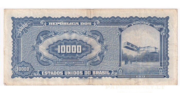 Brazilija 10000 cruseiros VF