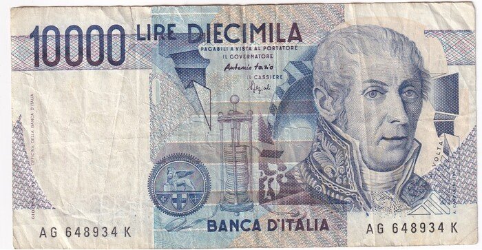 Italija 1984 10000 lirų VF