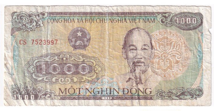 Vietnamas 1991  1000 dongų VF