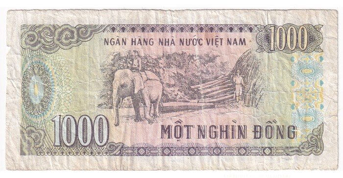 Vietnamas 1991  1000 dongų VF