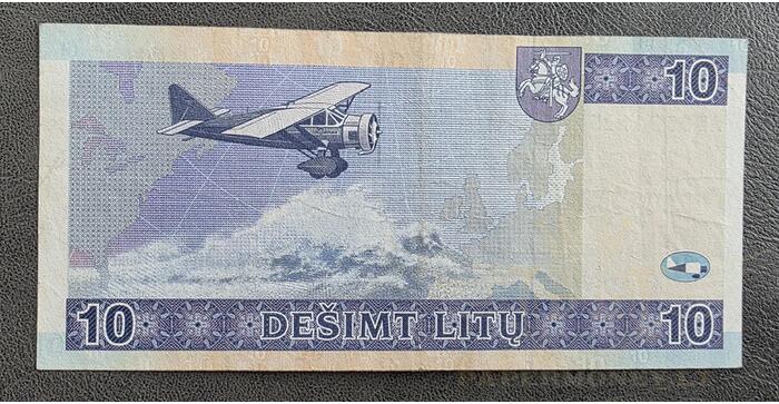 #65 2001 m. 10 litų AB serija VF ! 1