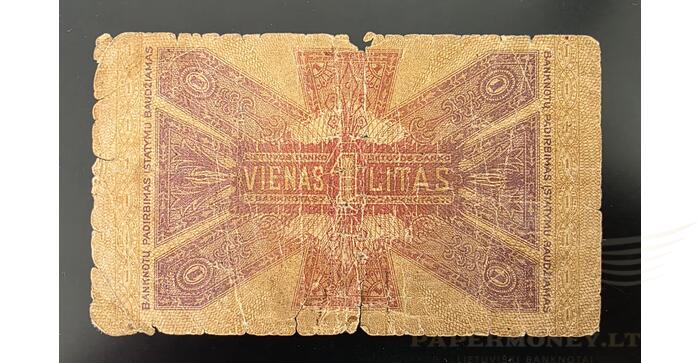 #13 1922 m.  1 litas serija Č, F! 1