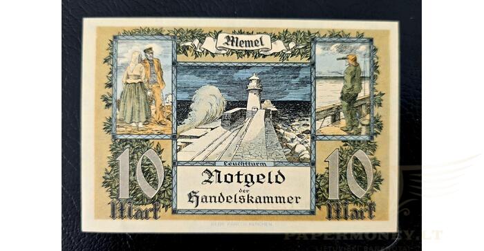 1922 m. 10 Memel markių UNC! 1