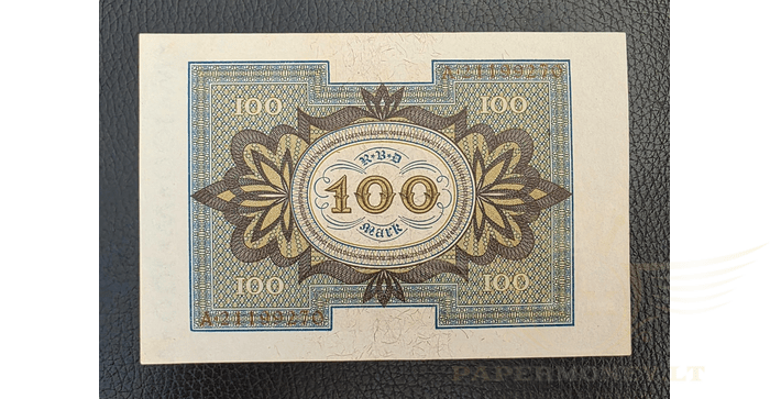 Vokietija 1920 100 markių AU - German 100 Mark 1920 Reichsbanknote Currency, AU