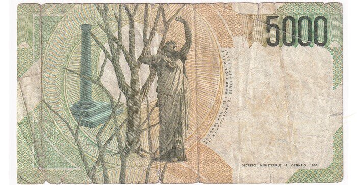 Italija 1985 5000 lirų VF