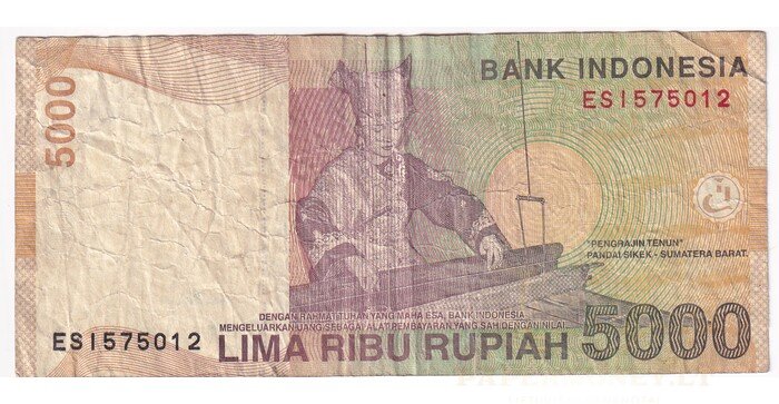 Indonezija 2011 5000 rupijų VF
