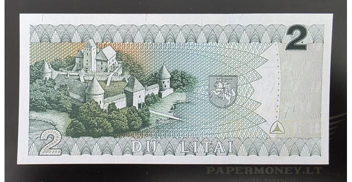 #54 1993 m. 2 litai  DAC serija UNC ! 1