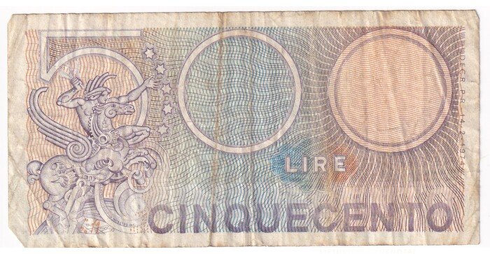 Italija 500 lirų VF
