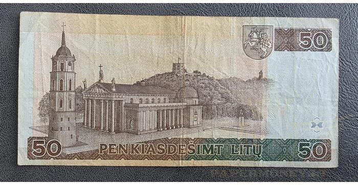 #61 1998 m. 50 litų  AE serija VF! 1