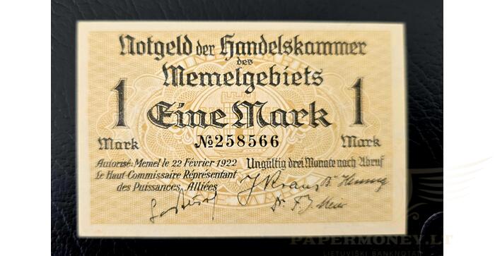 1922 m. 1 Memel markė UNC!