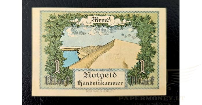 1922 m. 1 Memel markė UNC! 1