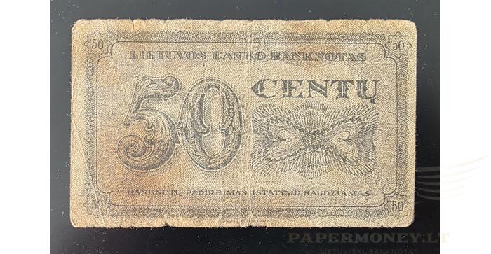 #12 1922 m. 50 centų serija A, VF! 1