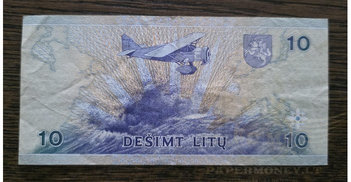 #59 1997 m. 10 litų  AAF serija VF!