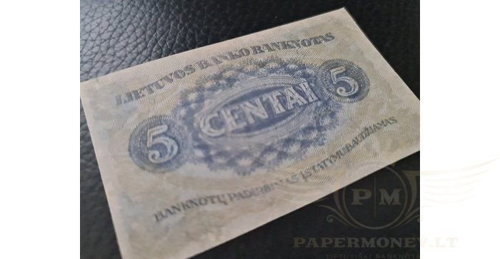 #9 1922 m. 5 centai serija L, VF!