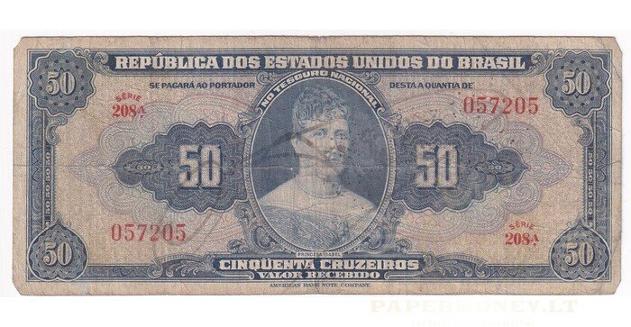 Brazilija 50 cruseiros VF