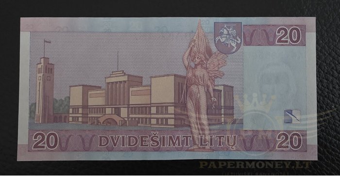 #69 2007 m. 20 litų AC serija UNC !