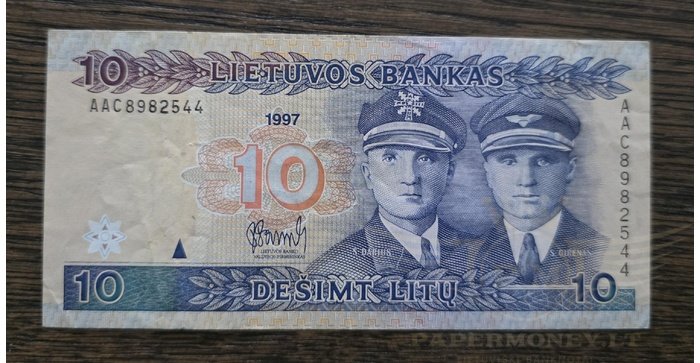 #59 1997 m. 10 litų  AAC serija VF!