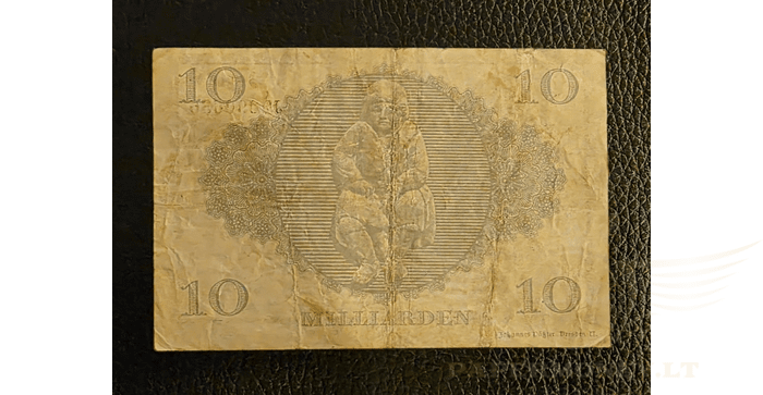 Vokietija 1923 10 milijardų markių VF - GERMANY Dresden - 10 Billion Mark, VF