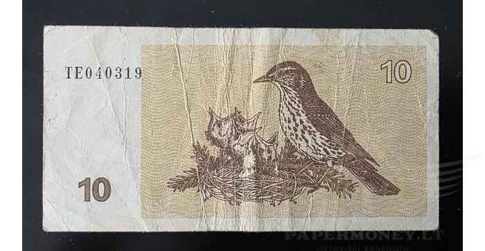 #40 1992 m. 10 talonų TE serija VF! 1