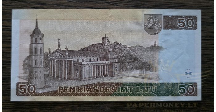 #67 2003 m. 50 litų  AG serija VF!