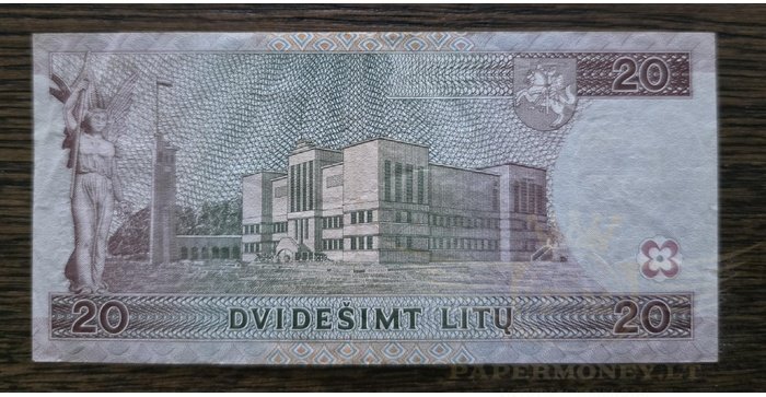 #60 1997 m. 20 litų  EAD serija VF+ !