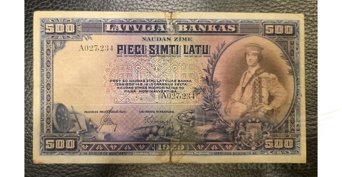 Latvija 1929 500 latų F