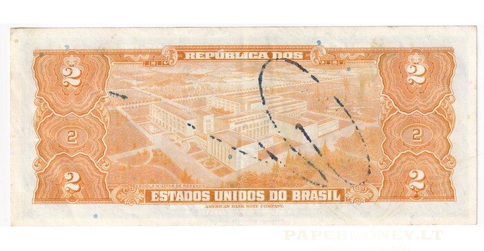 Brazilija 2 cruseiros VF autograph