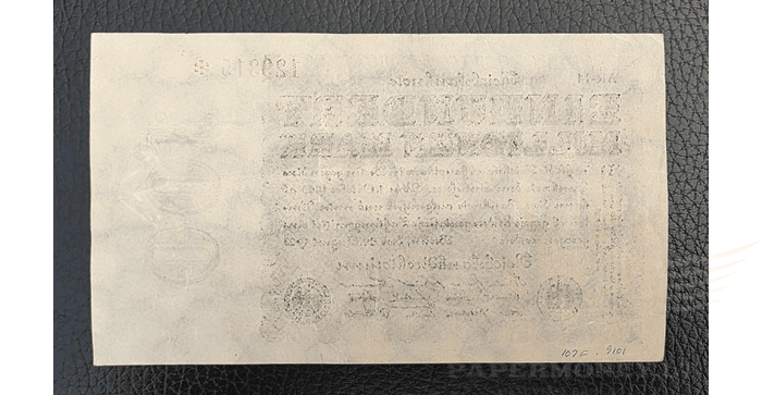 Vokietija 1923, 100 milijonų markių aUNC -  Germany 100.000.000 mark 1923. AU. P-107