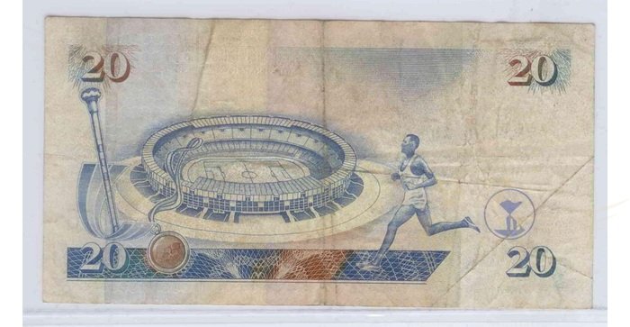 Kenija 1995 20 šilingų, VF