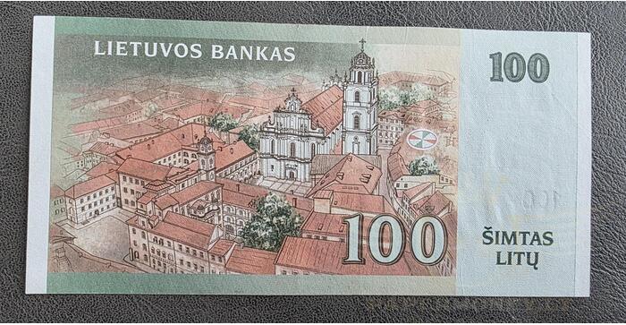 #70 2007 m. 100 litų  AB serija XF ! 1