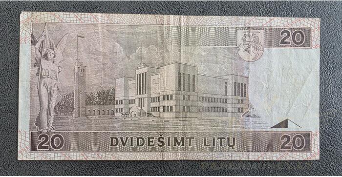 #57 1993 m. 20 litų  NAB serija VF ! 1