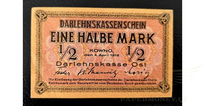 1918 m. 1/2 OST markės, XF